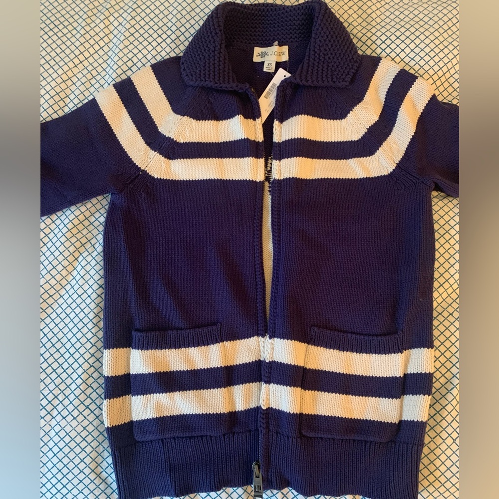 J. Crew Lobster Cardigan Knit Jacket NEW  Size XS RARE - Picture 12 of 16